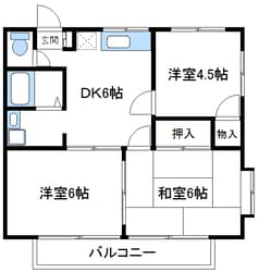 光ハイツの物件間取画像